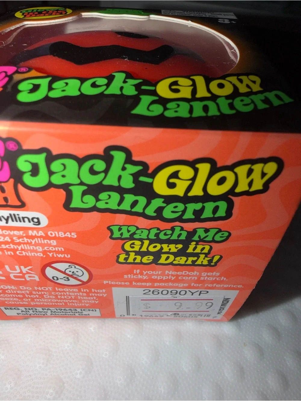NeeDoh Jack Glow Pumpkin - Orange Glow new and authentic